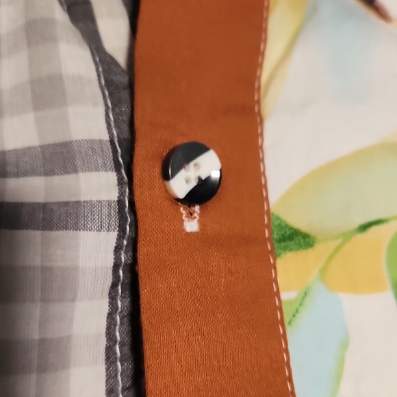 Colorful Patchwork Button-Up Shirt - Picture 3 of 7